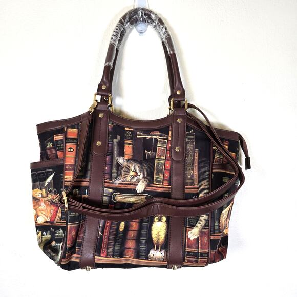 Bradford Exchange Tote Charles Wysocki Classic Tails Sleeping Cats Cat Lover - Picture 2 of 14